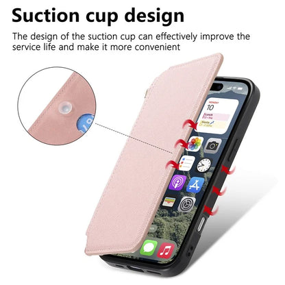 CASENEO For iPhone 16 Pro Max Case Cross Texture Leather Detachable Magnetic Phone Cover