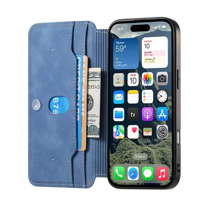 CASENEO For iPhone 16 Pro Max Case Cross Texture Leather Detachable Magnetic Phone Cover