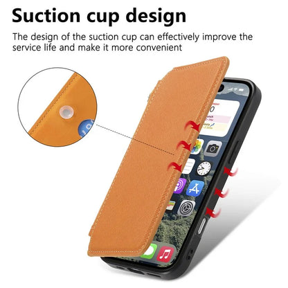 CASENEO For iPhone 16 Pro Max Case Cross Texture Leather Detachable Magnetic Phone Cover