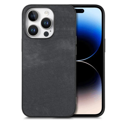 For iPhone 16 Pro Case Retro Leather + TPU Shockproof Protective Phone Cover