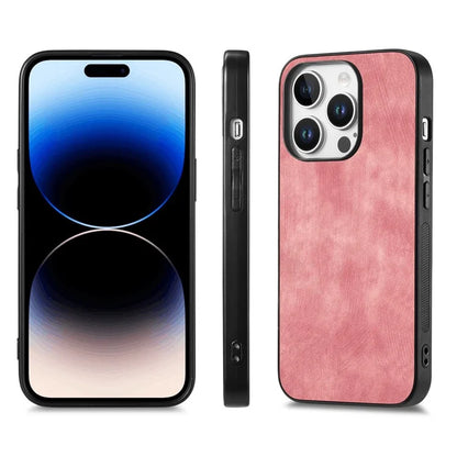 For iPhone 16 Pro Case Retro Leather + TPU Shockproof Protective Phone Cover