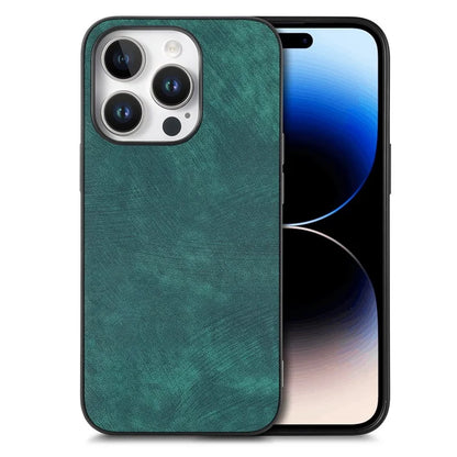 For iPhone 16 Pro Case Retro Leather + TPU Shockproof Protective Phone Cover
