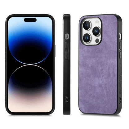 For iPhone 16 Pro Case Retro Leather + TPU Shockproof Protective Phone Cover