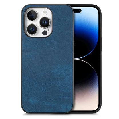 For iPhone 16 Pro Max Case Retro Leather + TPU Shockproof Protective Phone Cover