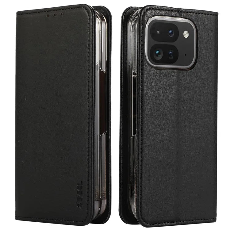 ABEEL For Google Pixel 9 Pro Fold 5G Phone Case RFID Blocking Leather Flip Cover
