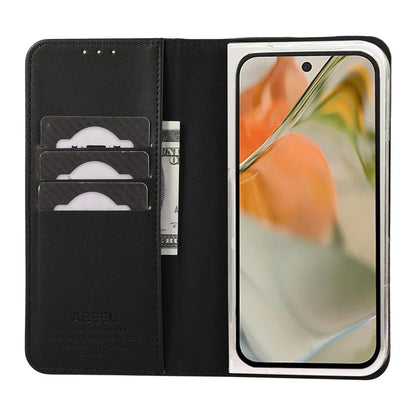 ABEEL For Google Pixel 9 Pro Fold 5G Phone Case RFID Blocking Leather Flip Cover
