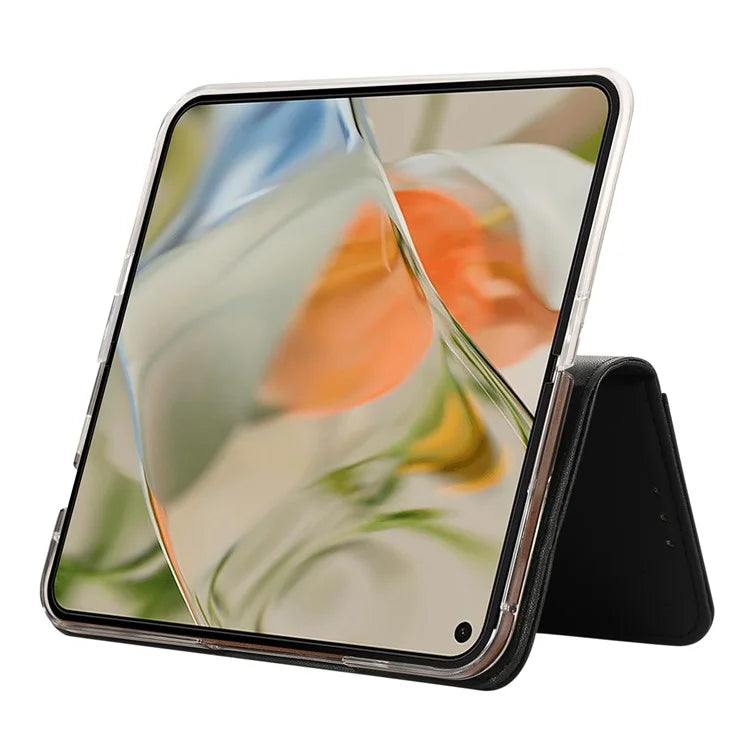 ABEEL For Google Pixel 9 Pro Fold 5G Phone Case RFID Blocking Leather Flip Cover