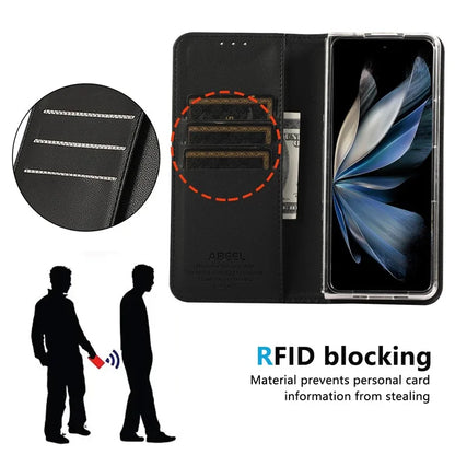 ABEEL For Google Pixel 9 Pro Fold 5G Phone Case RFID Blocking Leather Flip Cover