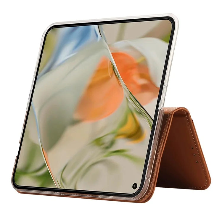 ABEEL For Google Pixel 9 Pro Fold 5G Phone Case RFID Blocking Leather Flip Cover