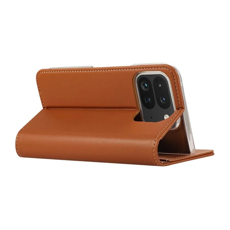 ABEEL For Google Pixel 9 Pro Fold 5G Phone Case RFID Blocking Leather Flip Cover