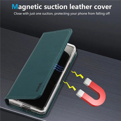 ABEEL For Google Pixel 9 Pro Fold 5G Phone Case RFID Blocking Leather Flip Cover