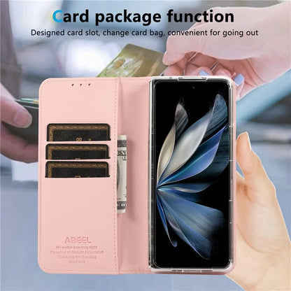 ABEEL For Google Pixel 9 Pro Fold 5G Phone Case RFID Blocking Leather Flip Cover