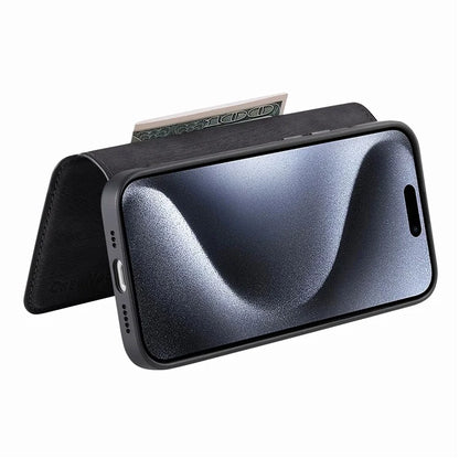 CASENEO For iPhone 16 Pro Case Detachable Wallet Leather+TPU Phone Cover