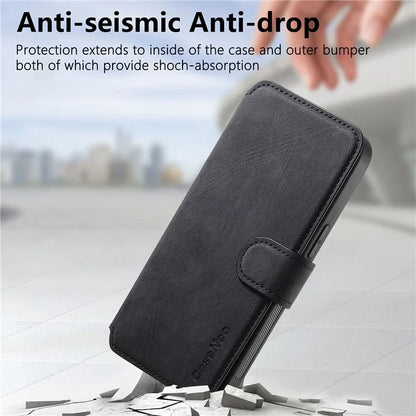 CASENEO For iPhone 16 Pro Case Detachable Wallet Leather+TPU Phone Cover