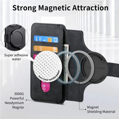 CASENEO For iPhone 16 Pro Case Detachable Wallet Leather+TPU Phone Cover