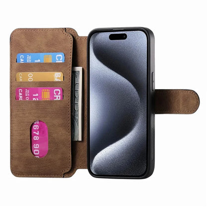 CASENEO For iPhone 16 Pro Case Detachable Wallet Leather+TPU Phone Cover