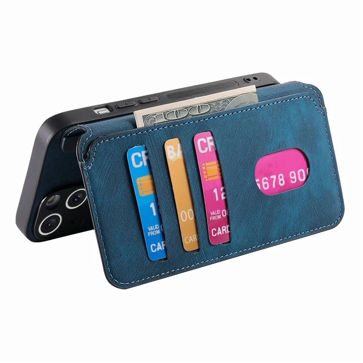 CASENEO For iPhone 16 Pro Case Detachable Wallet Leather+TPU Phone Cover