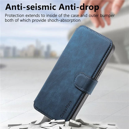 CASENEO For iPhone 16 Pro Case Detachable Wallet Leather+TPU Phone Cover