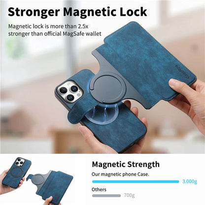 CASENEO For iPhone 16 Pro Case Detachable Wallet Leather+TPU Phone Cover