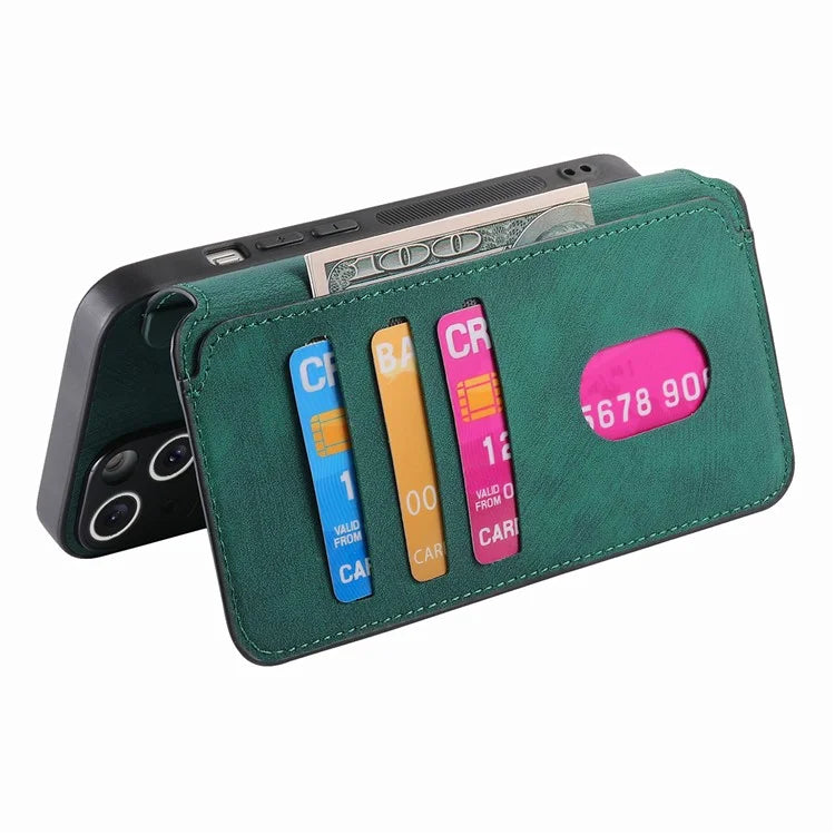 CASENEO For iPhone 16 Pro Case Detachable Wallet Leather+TPU Phone Cover