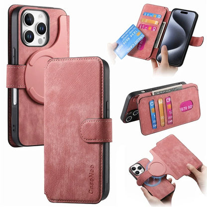 CASENEO For iPhone 16 Pro Case Detachable Wallet Leather+TPU Phone Cover