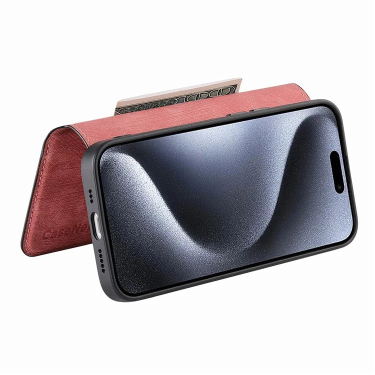 CASENEO For iPhone 16 Pro Case Detachable Wallet Leather+TPU Phone Cover