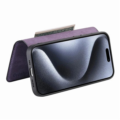 CASENEO For iPhone 16 Pro Case Detachable Wallet Leather+TPU Phone Cover