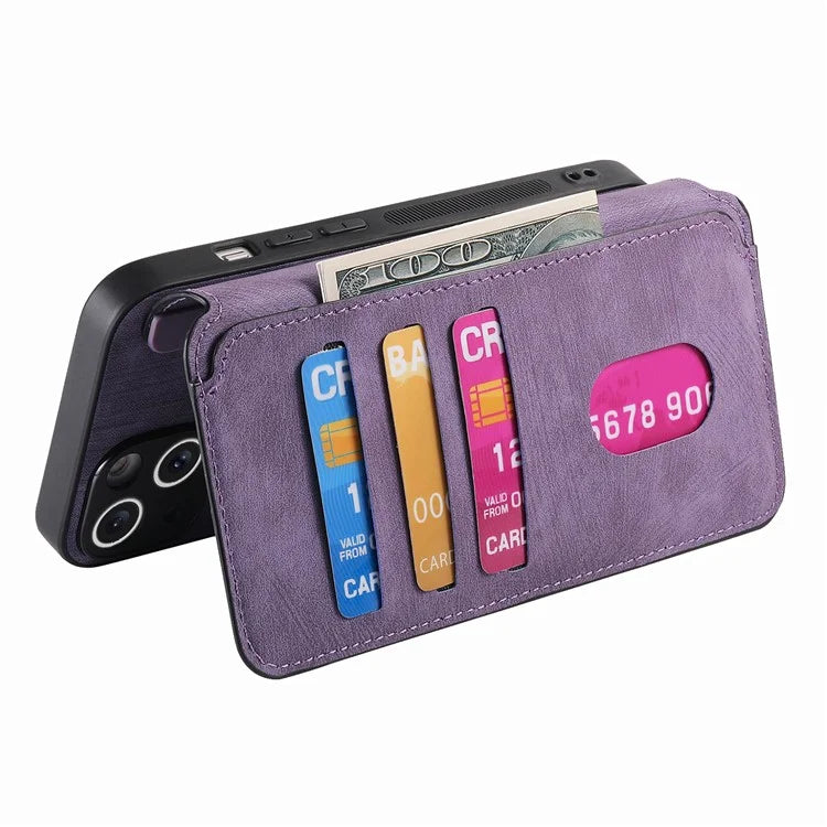 CASENEO For iPhone 16 Pro Case Detachable Wallet Leather+TPU Phone Cover