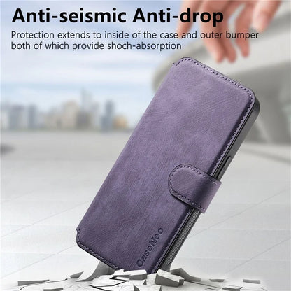CASENEO For iPhone 16 Pro Case Detachable Wallet Leather+TPU Phone Cover