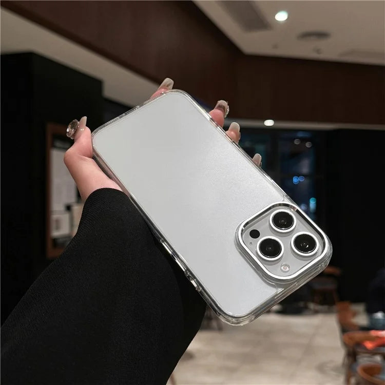 For iPhone 16 Pro Max Case TPU+Tempered Glass Clear Phone Cover