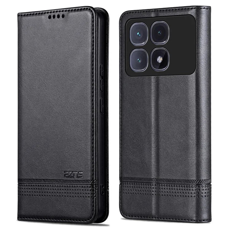 AZNS For Xiaomi Redmi K70 Ultra Case Cowhide Texture PU Leather Wallet Phone Cover