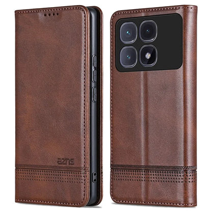 AZNS For Xiaomi Redmi K70 Ultra Case Cowhide Texture PU Leather Wallet Phone Cover