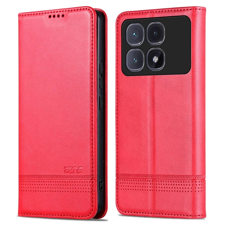 AZNS For Xiaomi Redmi K70 Ultra Case Cowhide Texture PU Leather Wallet Phone Cover