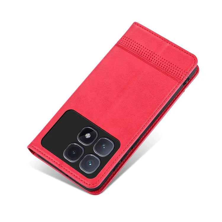 AZNS For Xiaomi Redmi K70 Ultra Case Cowhide Texture PU Leather Wallet Phone Cover