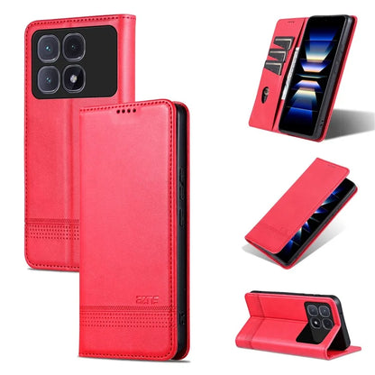 AZNS For Xiaomi Redmi K70 Ultra Case Cowhide Texture PU Leather Wallet Phone Cover