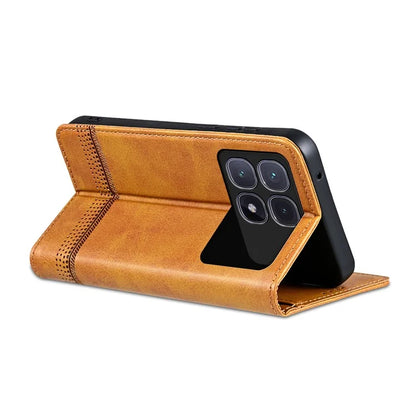 AZNS For Xiaomi Redmi K70 Ultra Case Cowhide Texture PU Leather Wallet Phone Cover