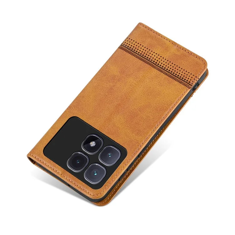 AZNS For Xiaomi Redmi K70 Ultra Case Cowhide Texture PU Leather Wallet Phone Cover
