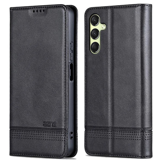 AZNS For Samsung Galaxy A16 5G Case Cowhide Texture PU Leather Wallet Phone Cover