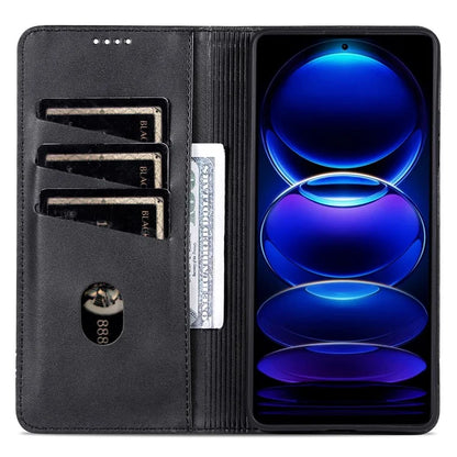 AZNS For Samsung Galaxy A16 5G Case Cowhide Texture PU Leather Wallet Phone Cover