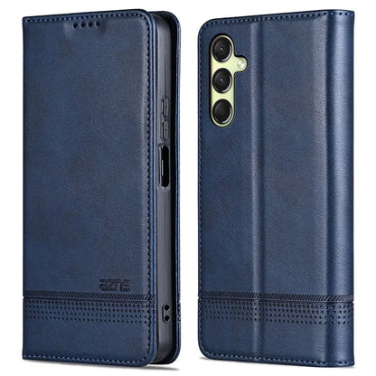 AZNS For Samsung Galaxy A16 5G Case Cowhide Texture PU Leather Wallet Phone Cover