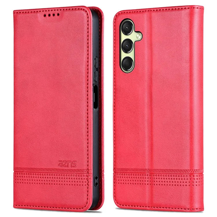 AZNS For Samsung Galaxy A16 5G Case Cowhide Texture PU Leather Wallet Phone Cover