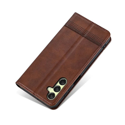 AZNS For Samsung Galaxy A16 5G Case Cowhide Texture PU Leather Wallet Phone Cover