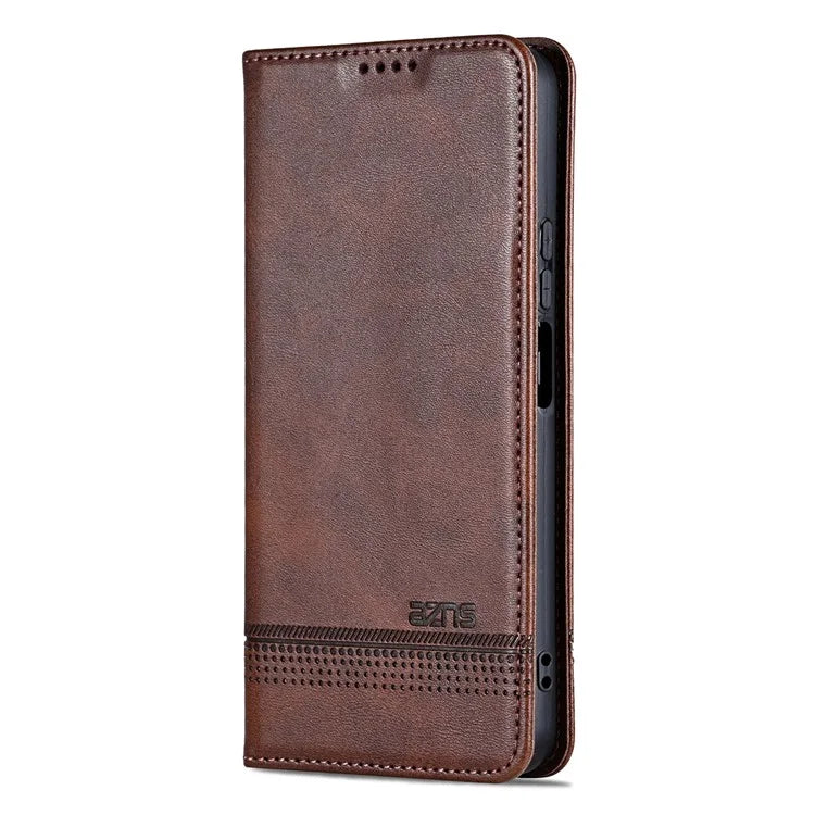 AZNS For Samsung Galaxy A16 5G Case Cowhide Texture PU Leather Wallet Phone Cover