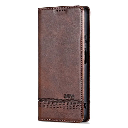 AZNS For Samsung Galaxy A16 5G Case Cowhide Texture PU Leather Wallet Phone Cover