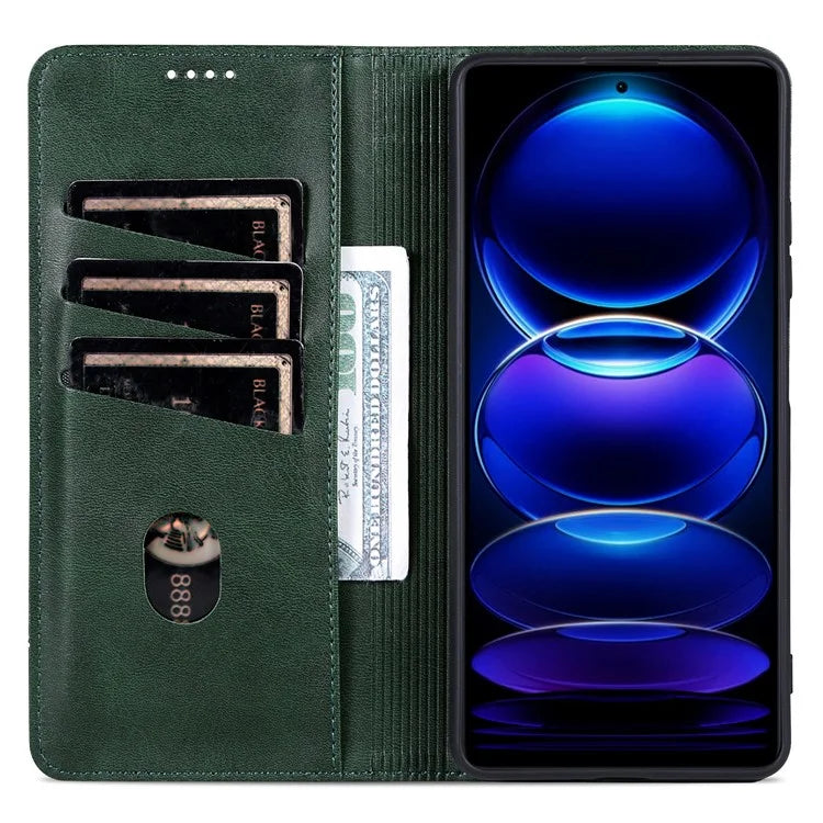 AZNS For Samsung Galaxy A16 5G Case Cowhide Texture PU Leather Wallet Phone Cover