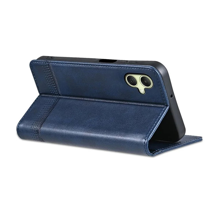 AZNS For Samsung Galaxy A06 Case Cowhide Texture PU Leather Wallet Phone Cover