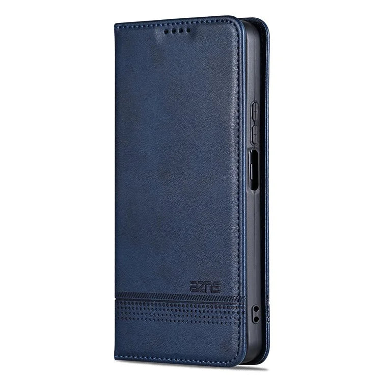 AZNS For Samsung Galaxy A06 Case Cowhide Texture PU Leather Wallet Phone Cover