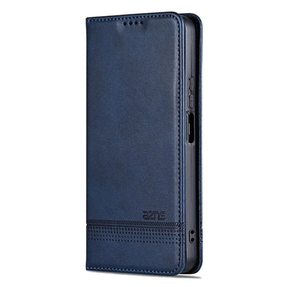 AZNS For Samsung Galaxy A06 Case Cowhide Texture PU Leather Wallet Phone Cover