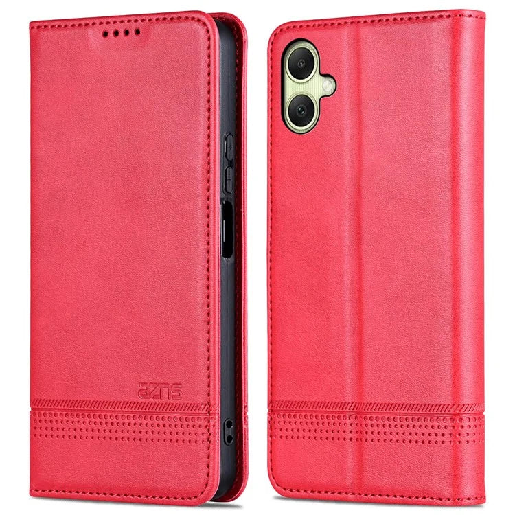 AZNS For Samsung Galaxy A06 Case Cowhide Texture PU Leather Wallet Phone Cover