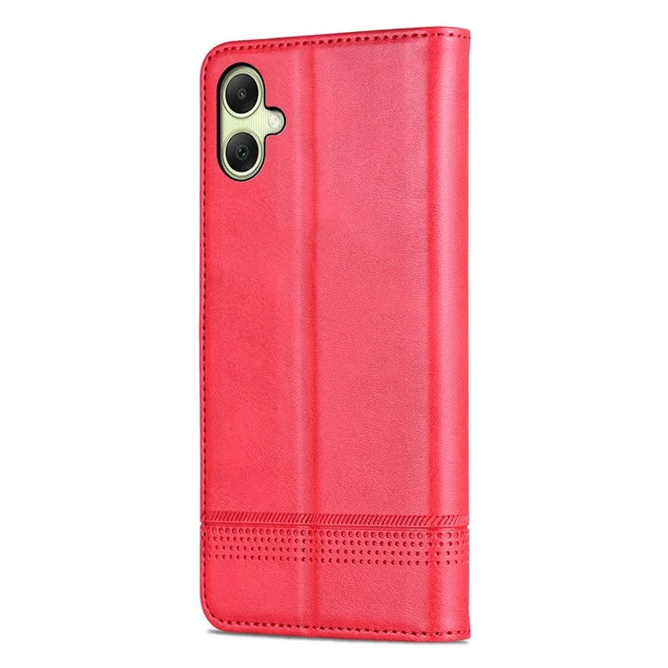 AZNS For Samsung Galaxy A06 Case Cowhide Texture PU Leather Wallet Phone Cover